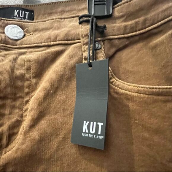 Kut From The Kloth Karen Stretch Baby Bootcut Corduroy Cognac, Size 14, NWT - Picture 6 of 9
